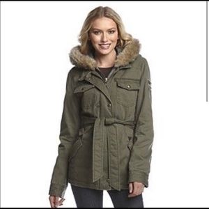 Buffalo David Bitton Outerwear Women’s Small Olive Green Army Cargo Jacket